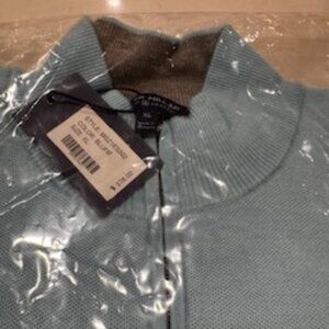 Peter Millar - Cashmere Quarter Zip Sweater - Size XL - Light Blue